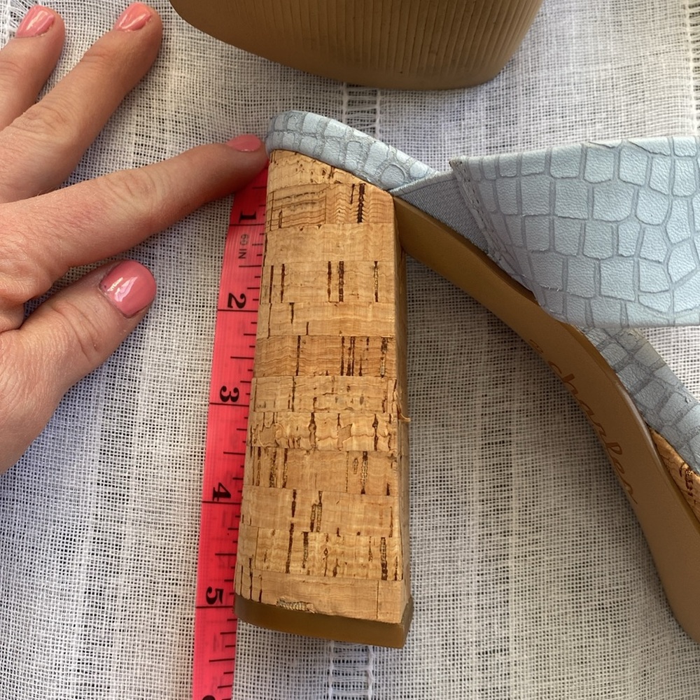 Charles By Charles David Block Heel Platform Sand… - image 7